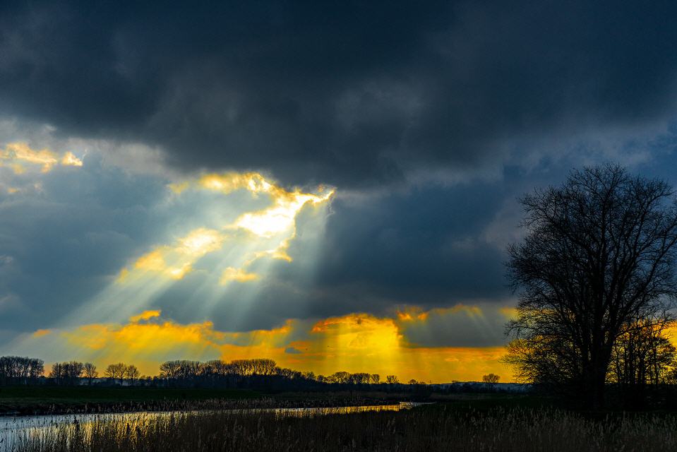 Abendstimmung am Ostedeich